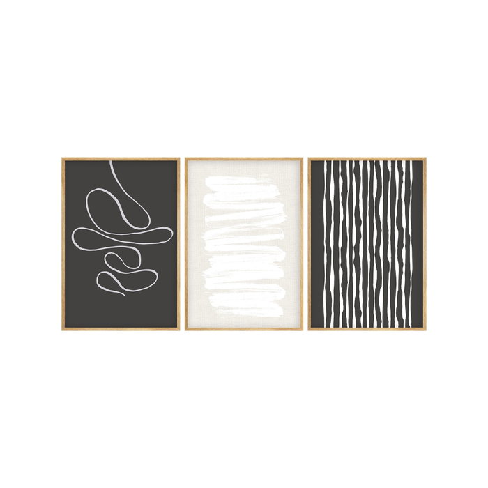 Wallity Huhu235 Cuadro Decorativo de 3 Piezas en 50 x 35 cm Wallity Huhu235 Cuadro Decorativo de 3 Piezas en 50 x 35 cm